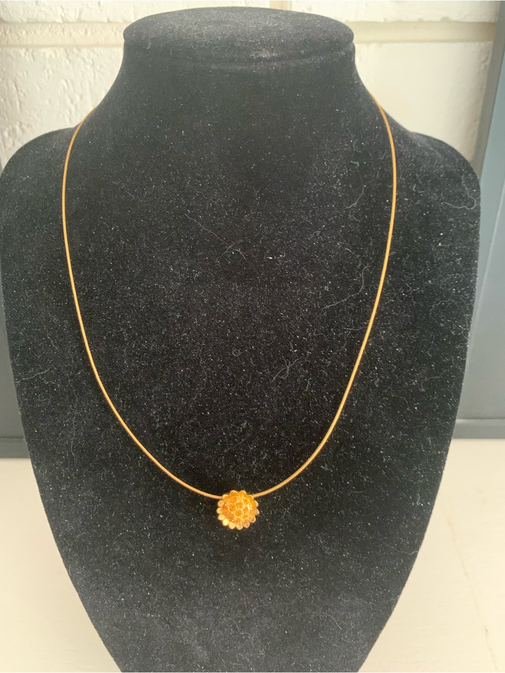 Gold-Tone Floral Pendant Necklace - Women Jewelry